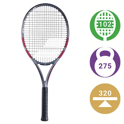 Теннисная ракетка Babolat Evo Aero Grey/Raspberry Pink