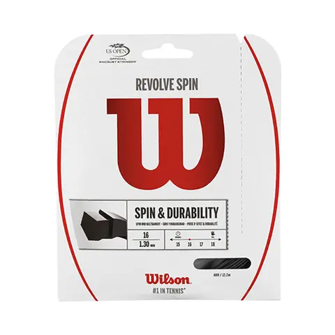 Теннисная струна Wilson Revolve Spin 1.30 Black 12 метров