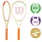 Теннисная ракетка Wilson Clash 100 V2.0 Roland Garros (2024)