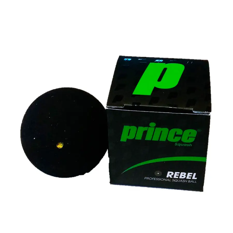 Мяч для сквоша Prince Rebel 1 желтая точка