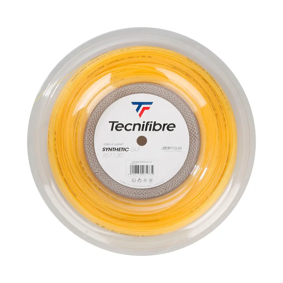 Теннисная струна Tecnifibre Synthetic Gut Yellow 1.25 200 метров