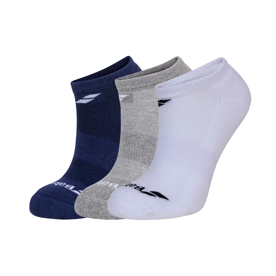 Носки Babolat Invisible White/Blue/Grey 3 пары