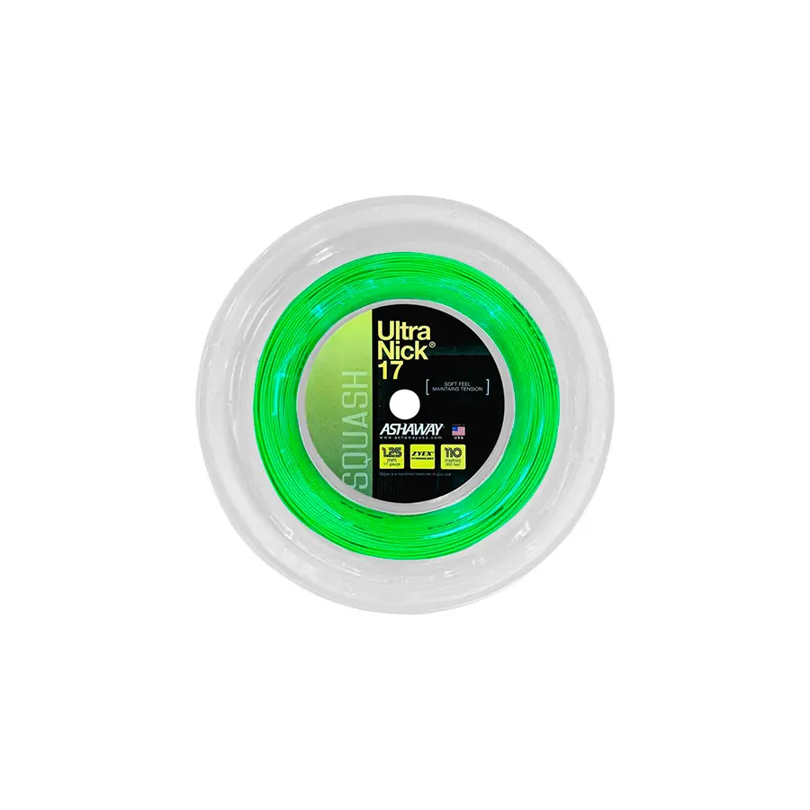Струна для сквоша Ashaway Ultra Nick 17 Green 1.25 110 метров