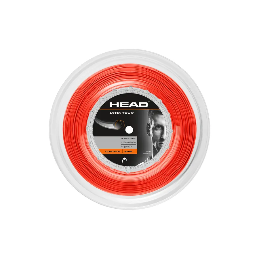 Теннисная струна Head Lynx Tour Orange 1.25 200 метров
