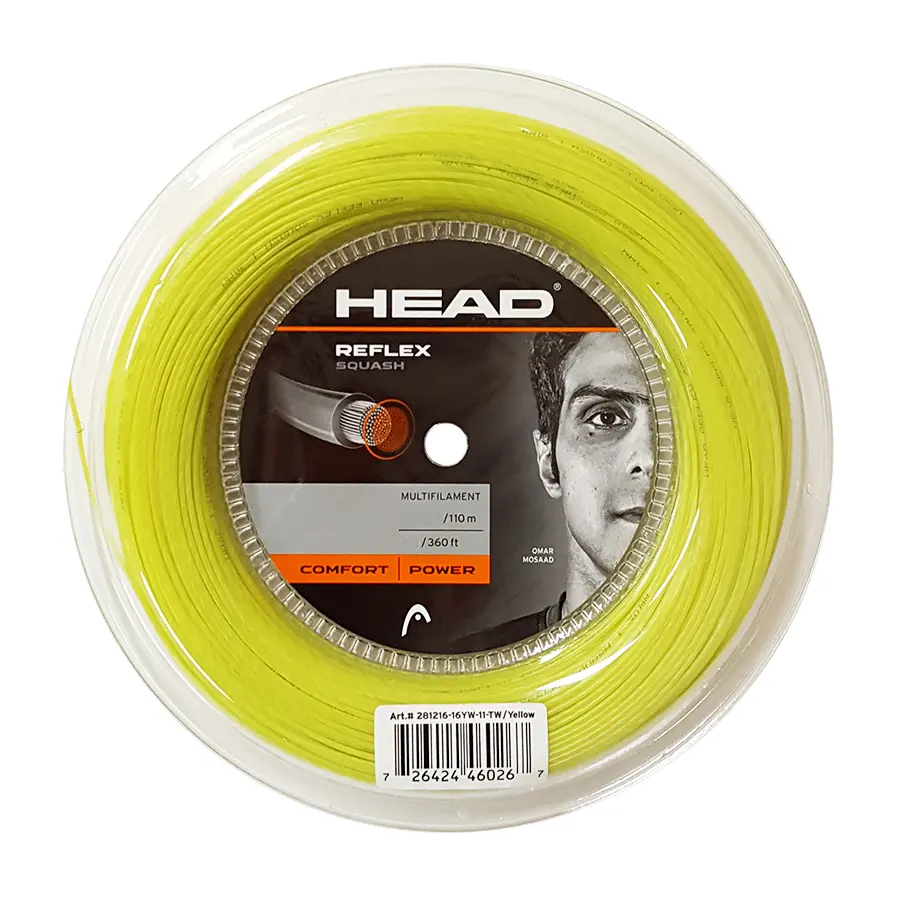 Струна для сквоша Head Reflex Squash Yellow 1.10 110 метров
