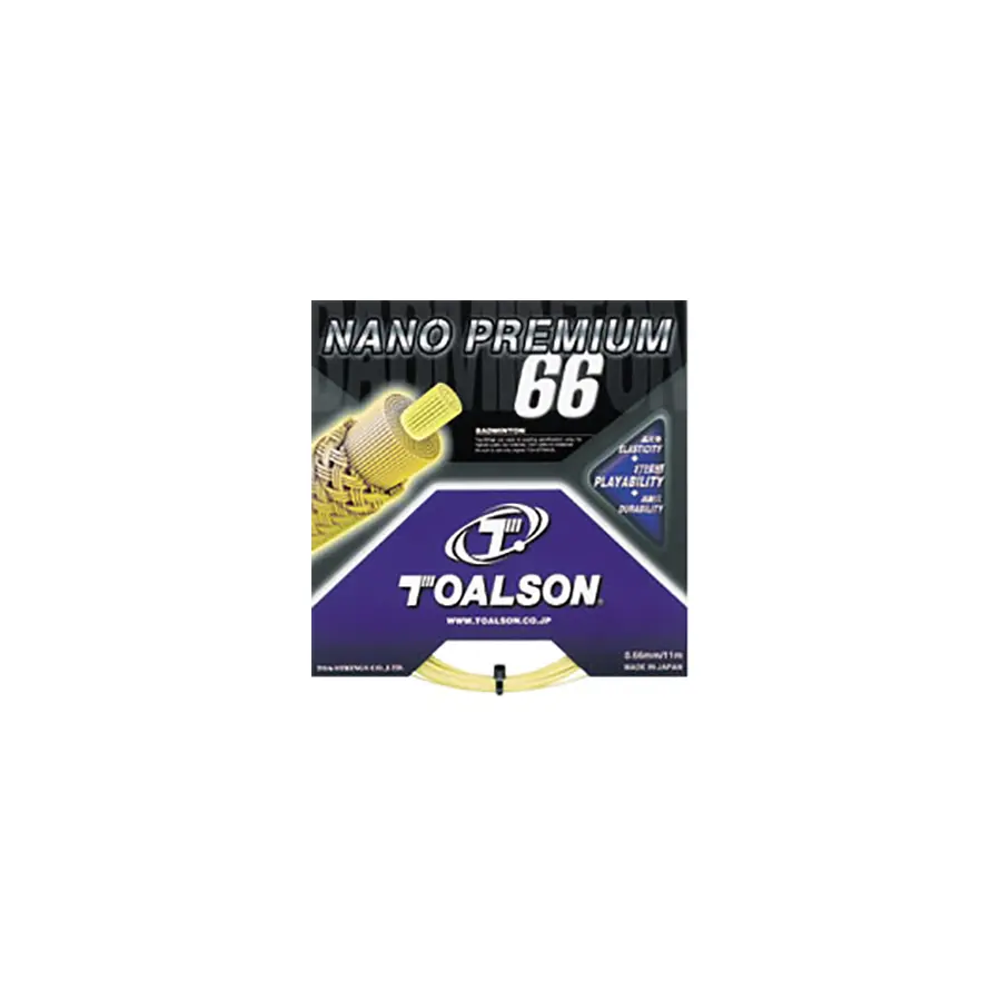 Бадминтонная струна Toalson Nano Premium 66 0.7 10 метров