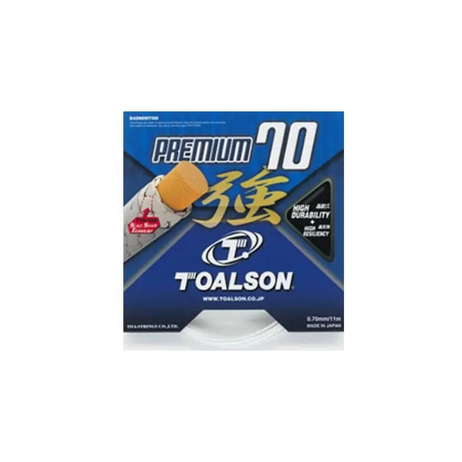 Бадминтонная струна Toalson Premium 70 White 0.70 11 метров