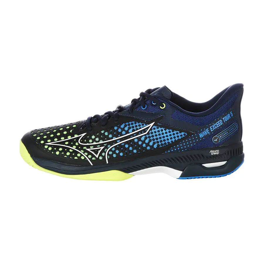 Теннисные кроссовки Mizuno Wave Exceed Tour 5 AC Black/Blue/Yellow