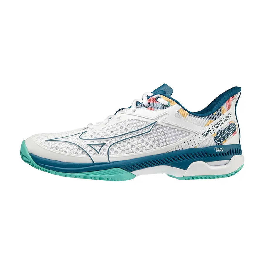 Теннисные кроссовки Mizuno Wave Exceed Tour 5 CC White/Blue