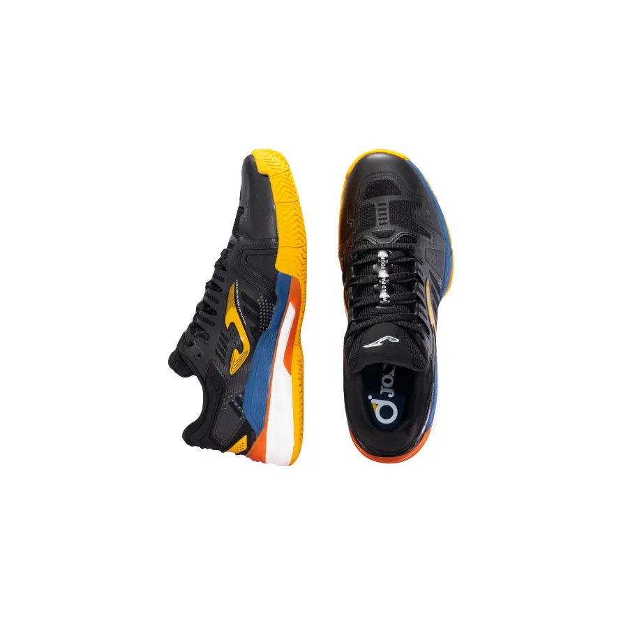 Теннисные кроссовки Joma T.Slam Men 2301 Clay Black/Orange/Blue