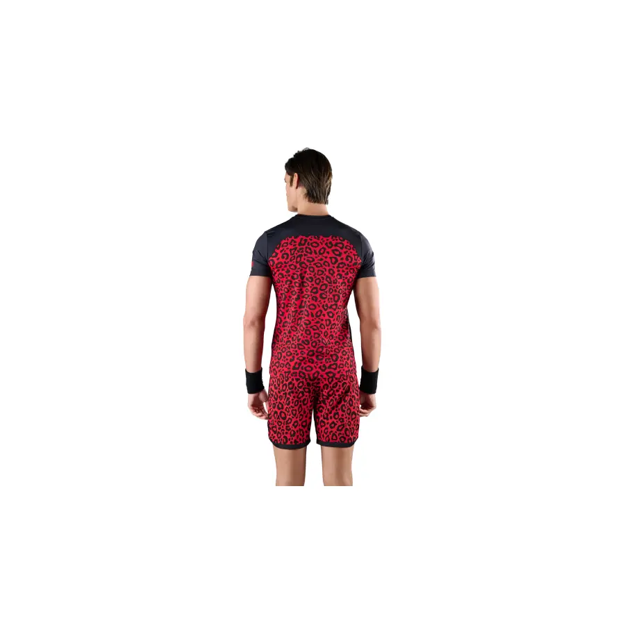 Мужская теннисная футболка HYDROGEN PANTHER TECH TEE Red/Black