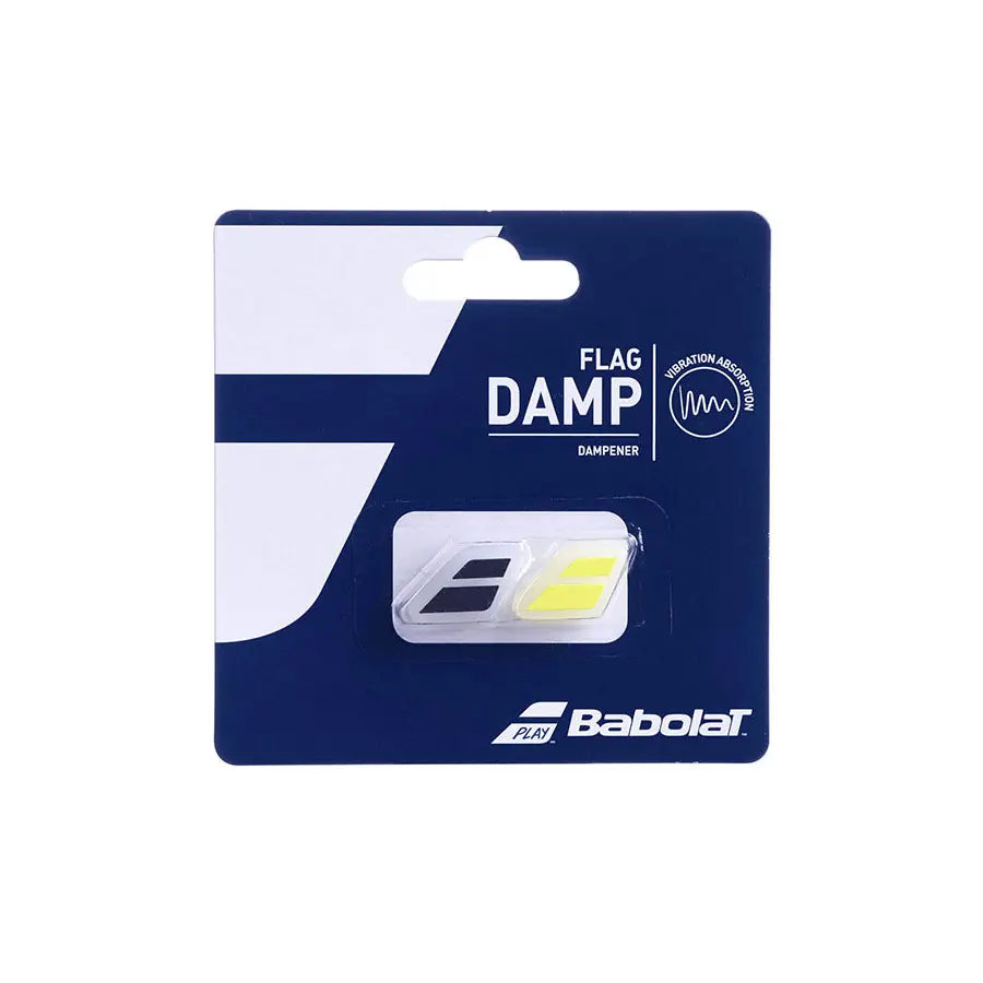 Виброгаситель Babolat Flag Damp Black/Yellow 2 штуки