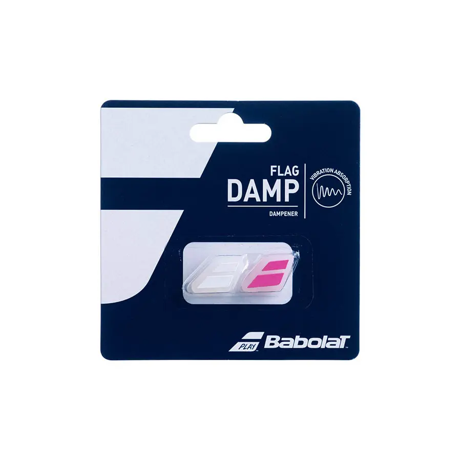 Виброгаситель Babolat Flag Damp White/Pink 2 штуки