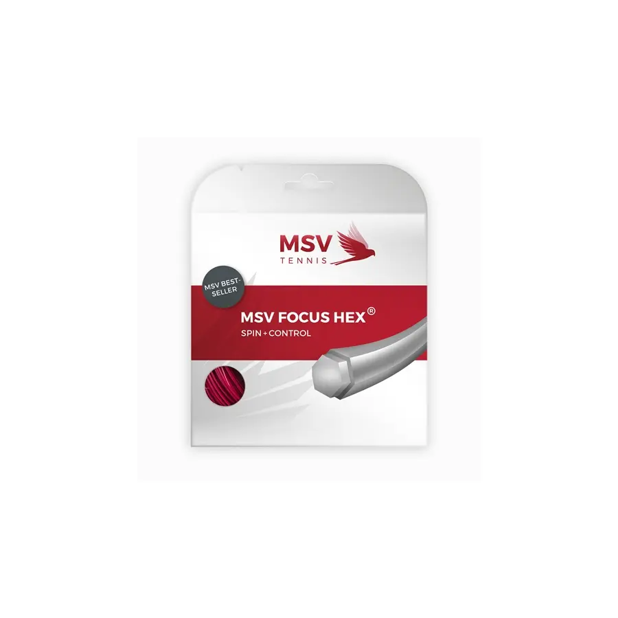 Теннисная струна MSV Focus Hex Red 1.10 12 метров