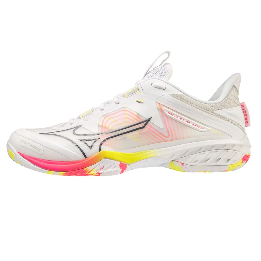 Кроссовки для бадминтона Mizuno Wave Claw Neo 2 White/Lunarrock/Hvispink