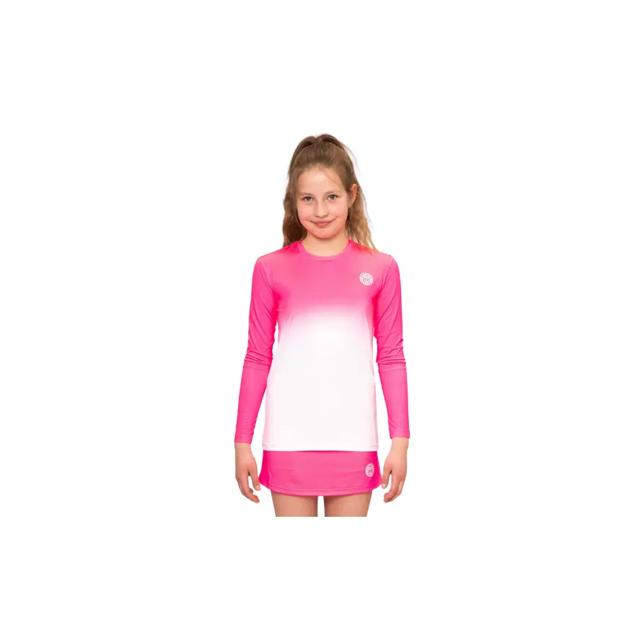 Футболка с длинным рукавом для девочек Bidi Badu Crew Gradiant Pink