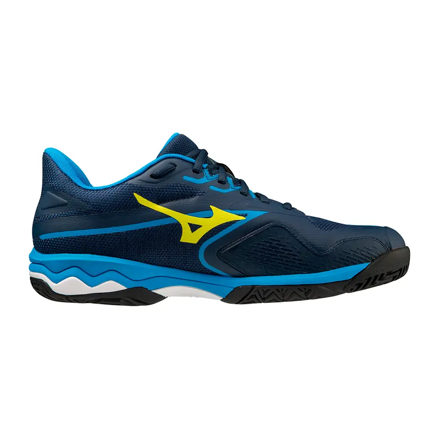 Теннисные кроссовки Mizuno Wave Exceed Light 2 AC Dress Blues/Bolt2(Neon)