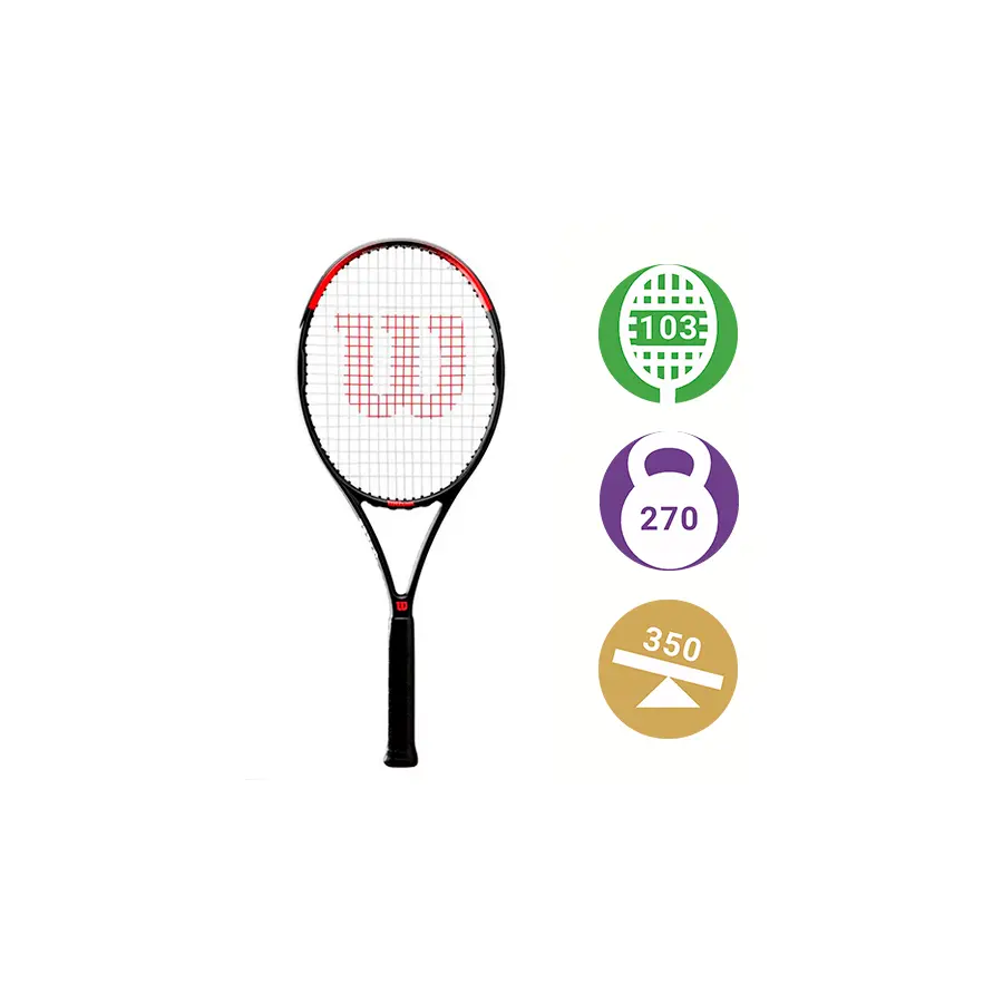 Теннисная ракетка Wilson Pro Staff Precision 103 Black/Red