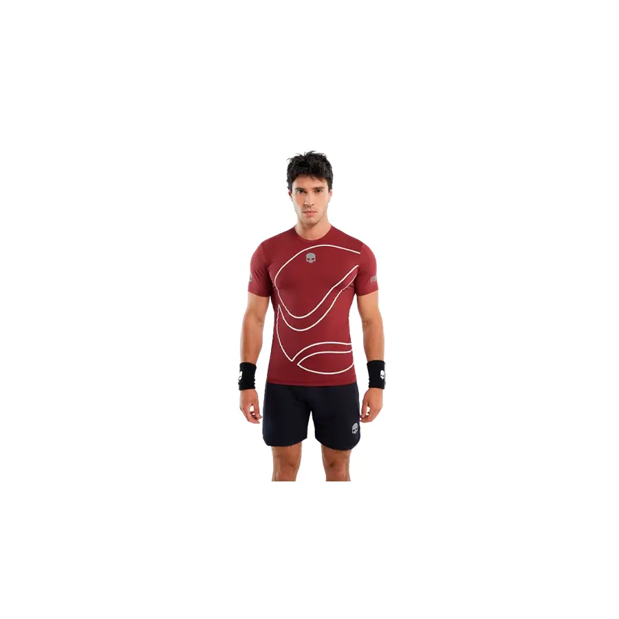 Мужская футболка Hydrogen 3D Tennis Ball Tech Bordeaux