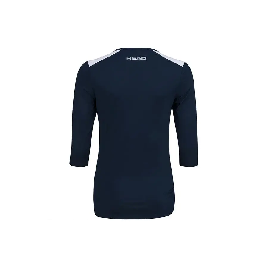 Женская футболка Head Club 22 Tech 3/4 Dark Blue