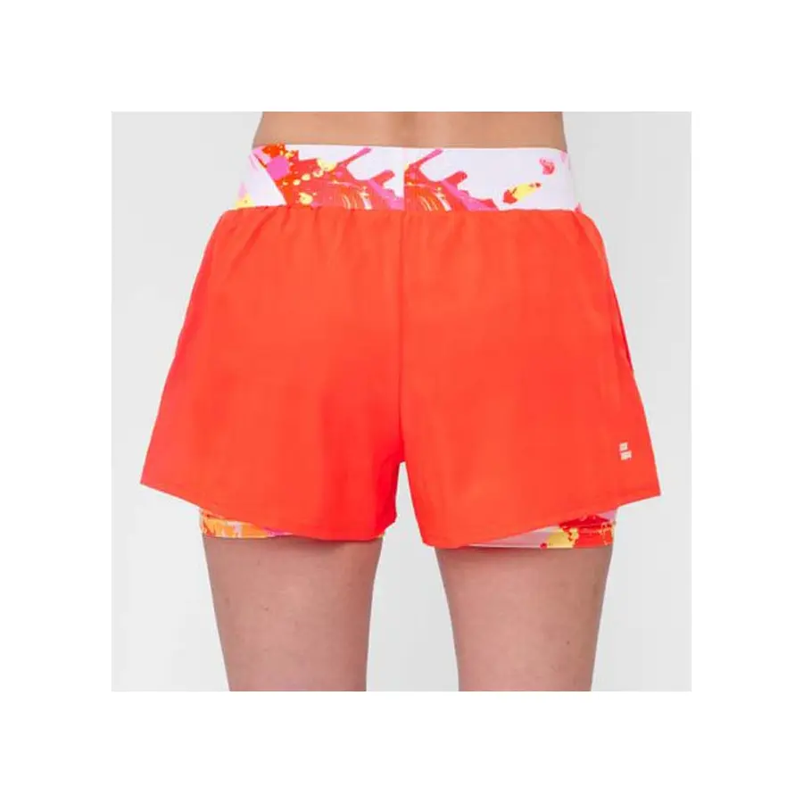 Женские шорты с подшортиками Bidi Badu Wild Arts Neon Red/Mix