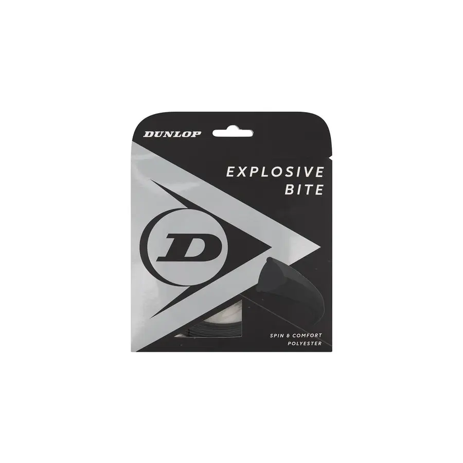 Теннисная струна Dunlop Explosive Bite Black 1.32 12 метров