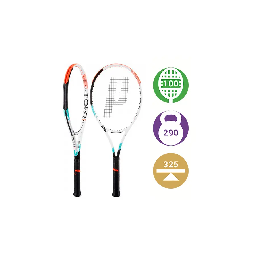 Теннисная ракетка Prince Tour 100 White 290 грамм