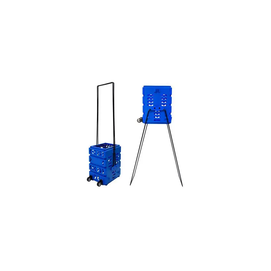 Корзина для мячей Tennis Life 36 Deluxe Blue на колесах