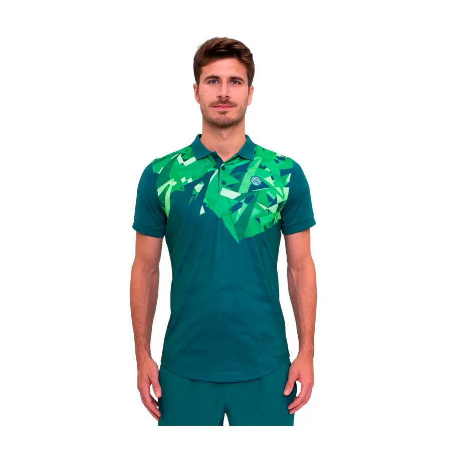 Футболка-поло мужская Bidi Badu Spike Dark Green/Green