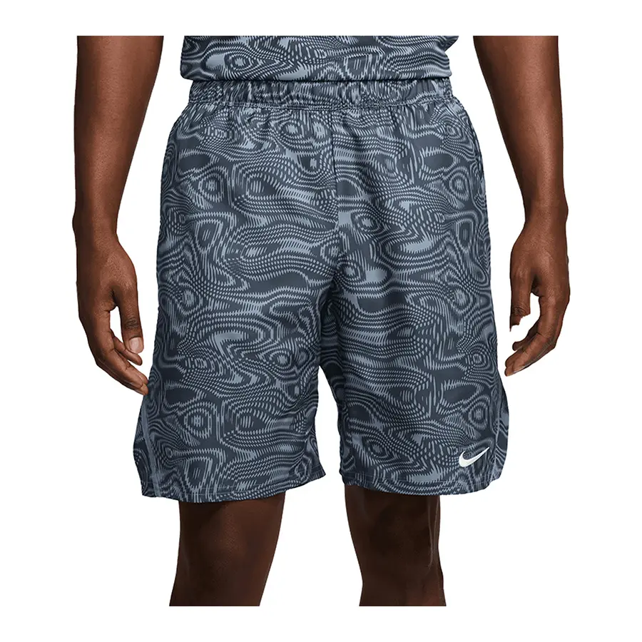 Шорты Nike Court Dri-Fit Victory 9in Printed Ashen Slate/Thunder Blue/White