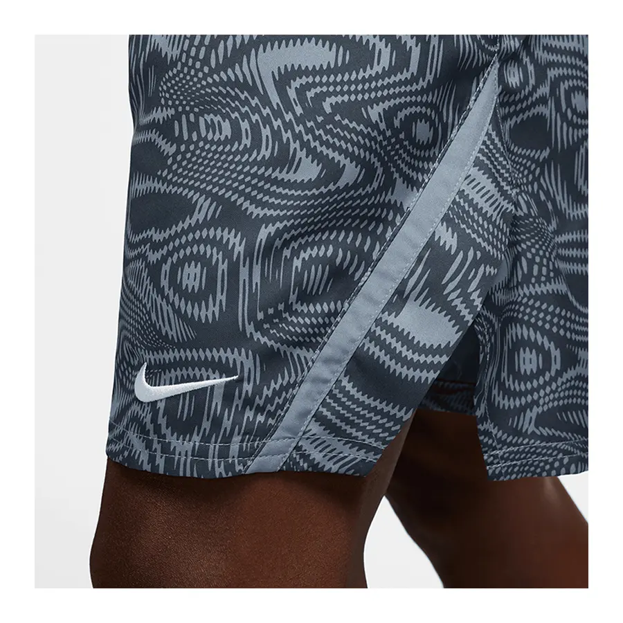 Шорты Nike Court Dri-Fit Victory 9in Printed Ashen Slate/Thunder Blue/White