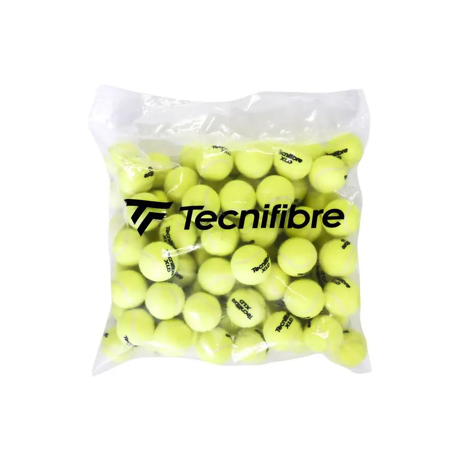 Теннисные мячи Tecnifibre XLD Yellow 72 мяча (пакет)