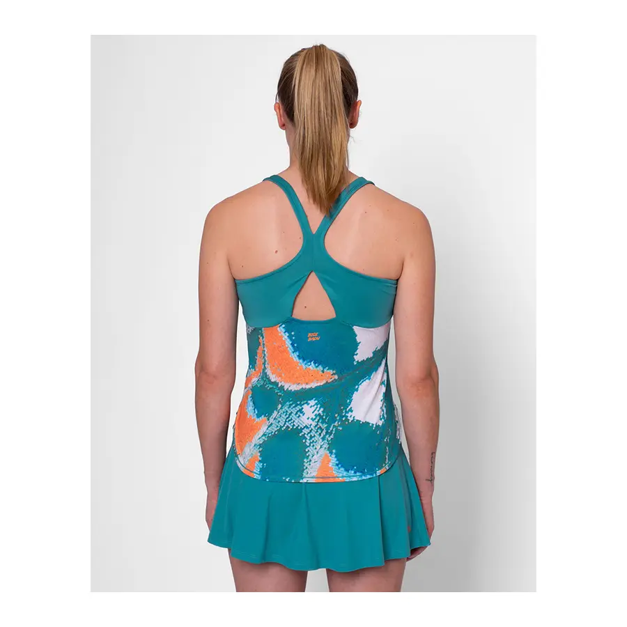 Женская майка Bidi Badu Melbourne 2025 Orange/Turquoise