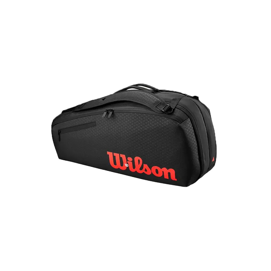 Сумка Wilson Clash V3 Super Tour 6PK Black/Infrared