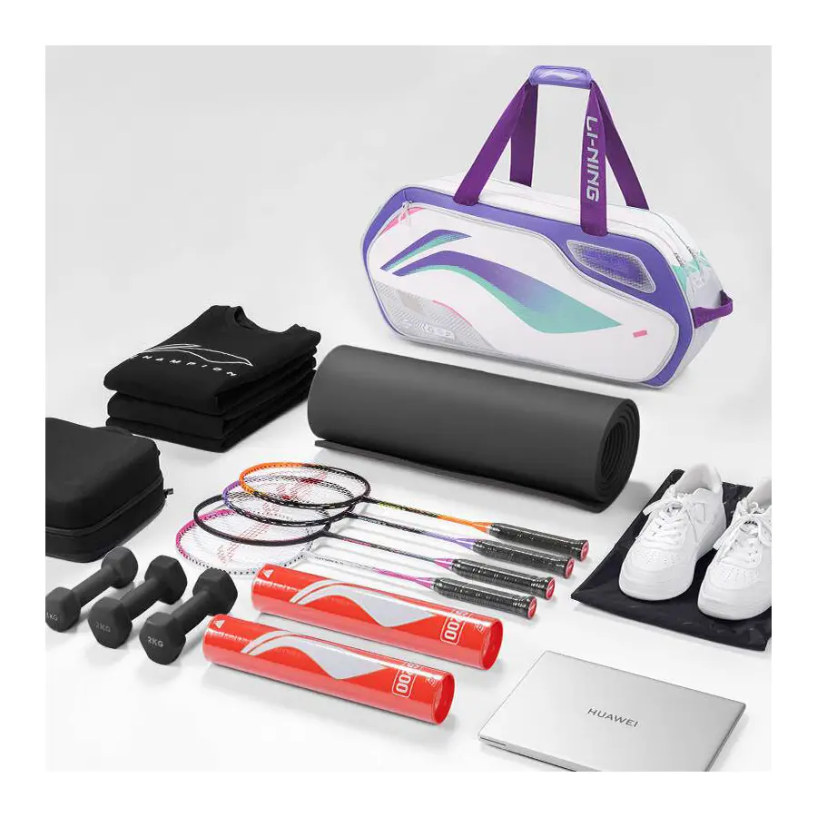 Сумка для бадминтона 6 ракеток Li-NING ABJU013-2 White/Purple