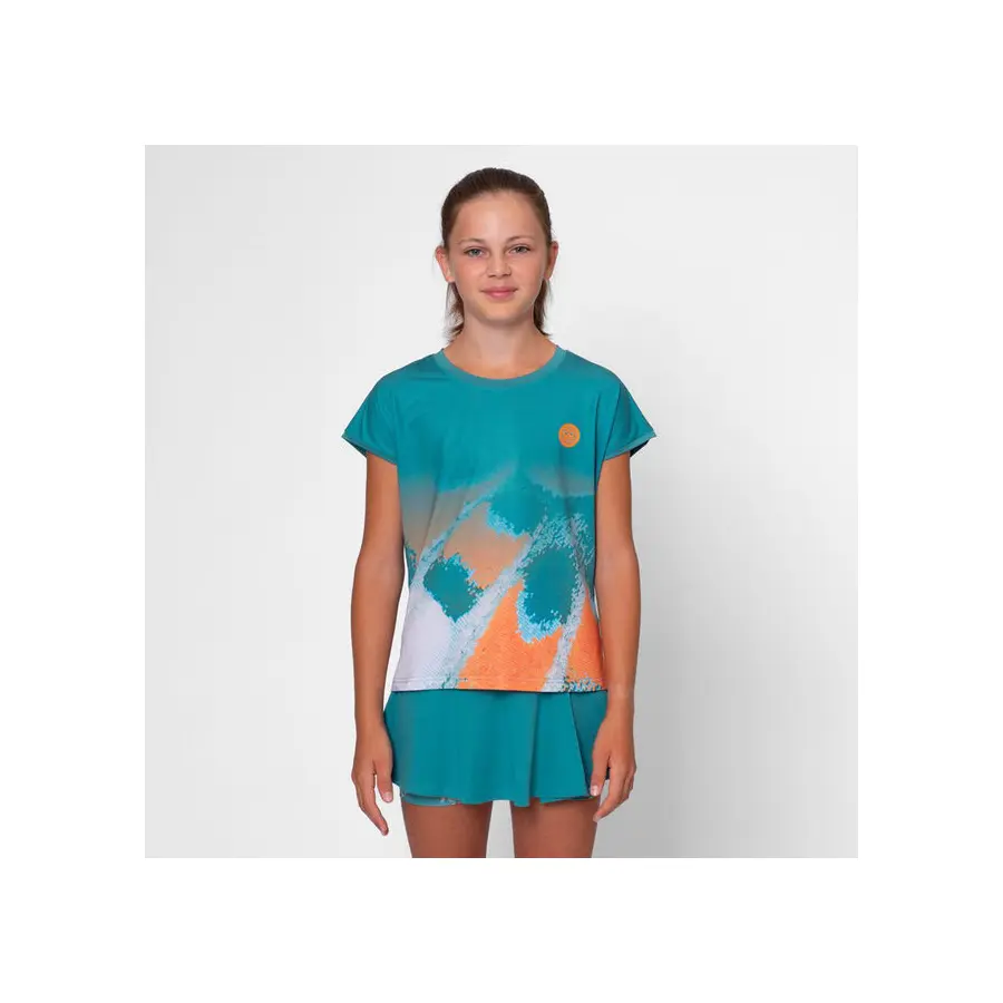 Футболка для девочек Bidi Badu Melbourne 2025 Orange/Turquoise