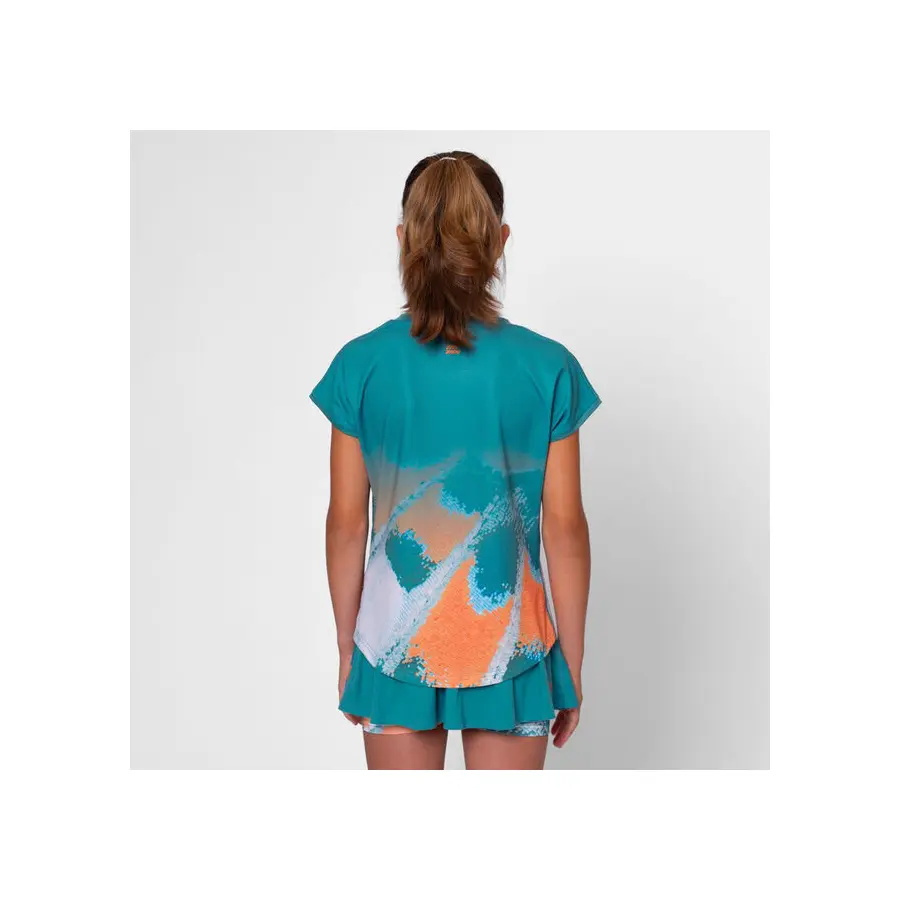 Футболка для девочек Bidi Badu Melbourne 2025 Orange/Turquoise