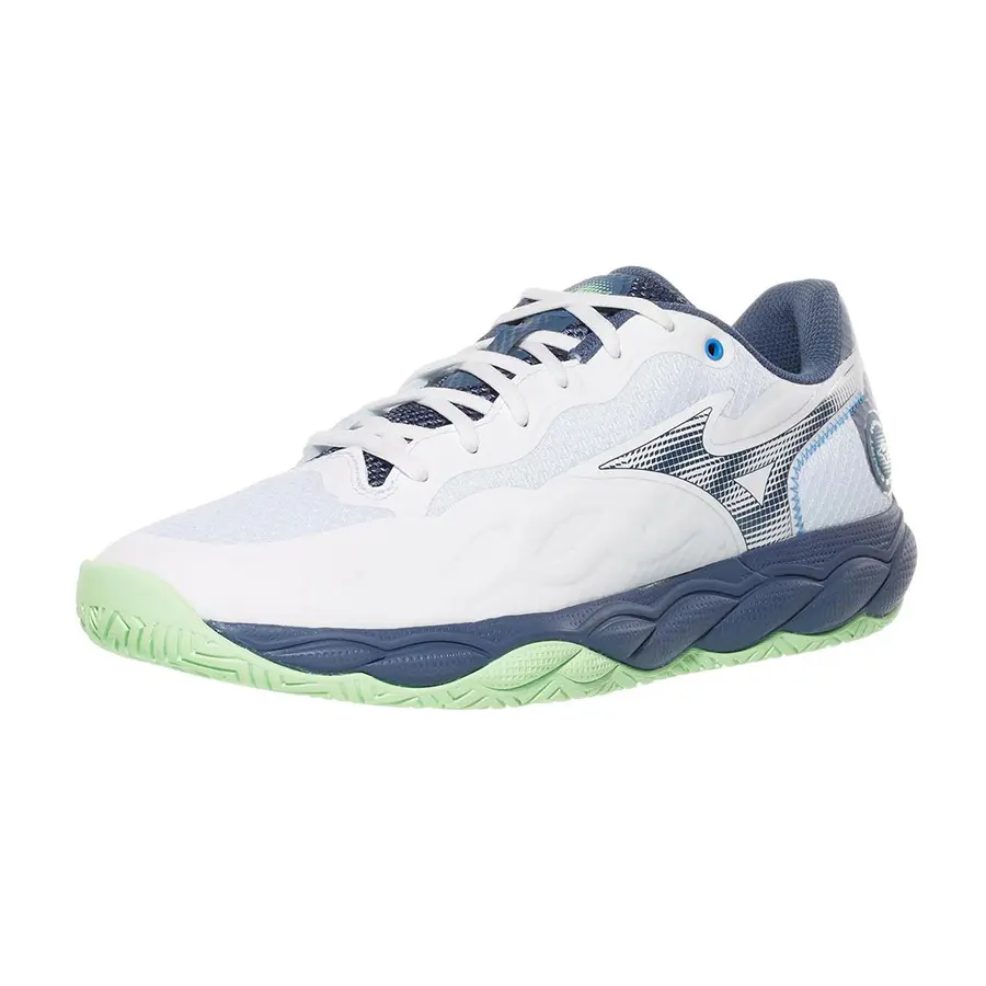 Теннисные кроссовки Mizuno Wave Enforce Court AC White/Vintage indigo/Neo mint