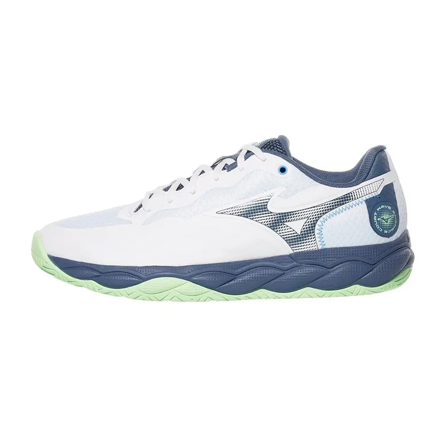 Теннисные кроссовки Mizuno Wave Enforce Court AC White/Vintage indigo/Neo mint