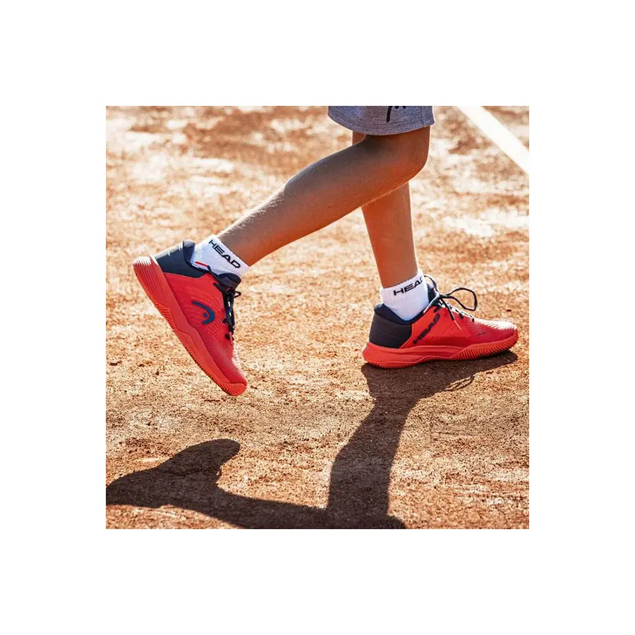Детские теннисные кроссовки Head Revolt Pro 4.5 Clay Red/Dark Blue