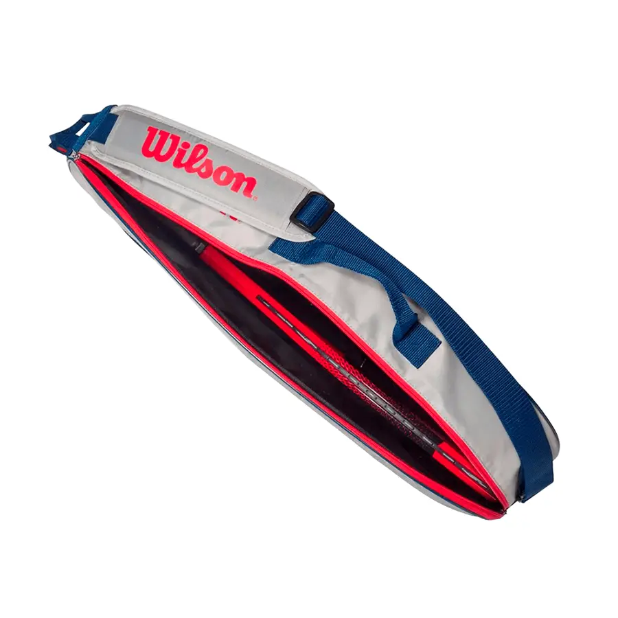 Юниорская теннисная сумка Wilson Junior 3 Grey/Red