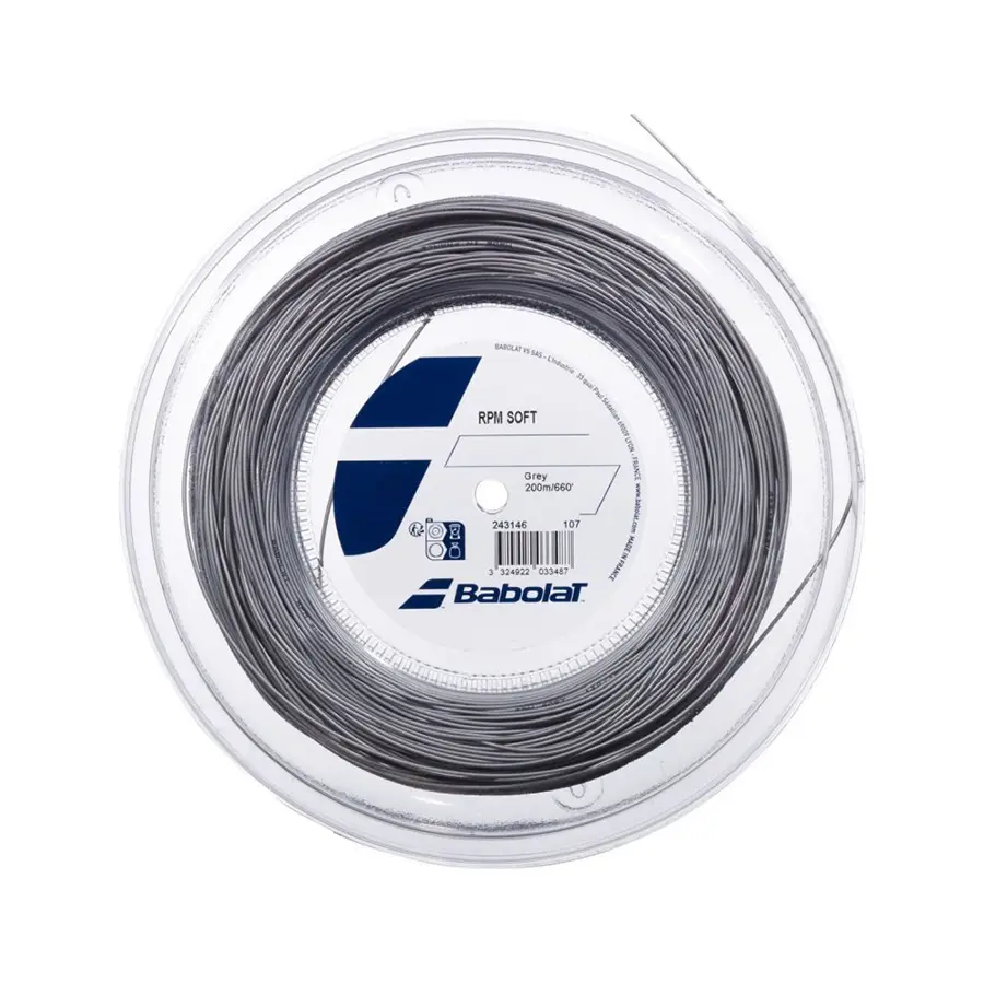 Теннисная струна Babolat RPM Soft Grey 1.25 200 метров