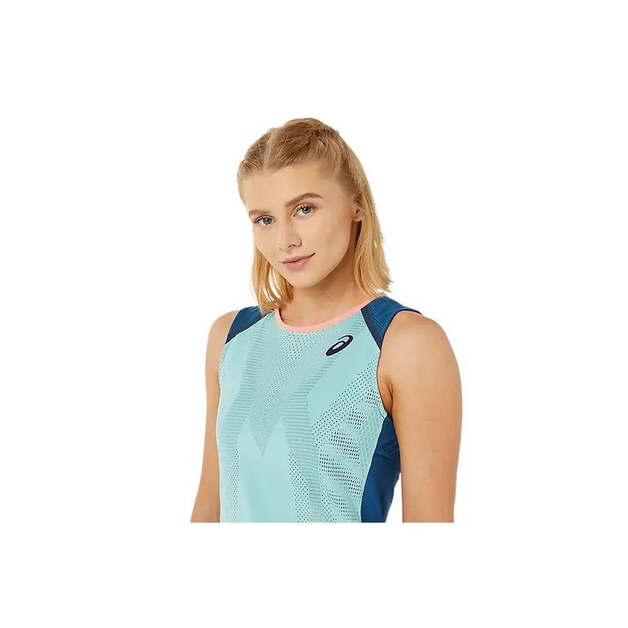 Майка Asics Woman Match Green/Indigo