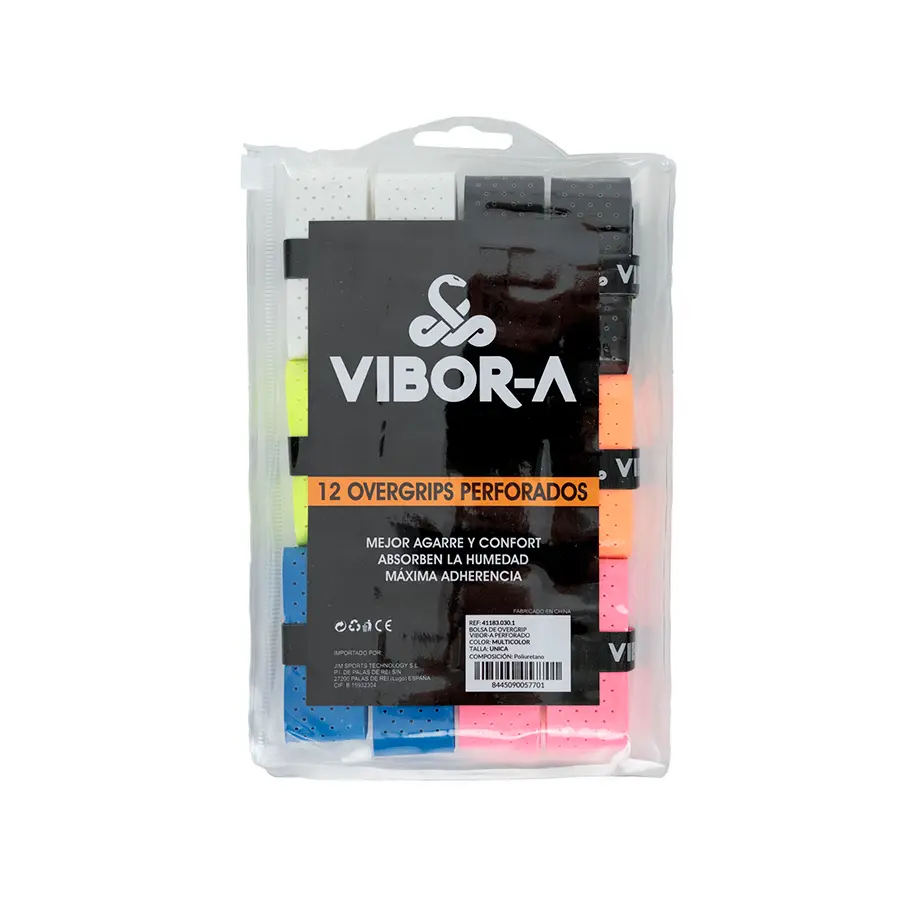 Намотки для падел VIBOR-A Perforaded Assorted 12 штук