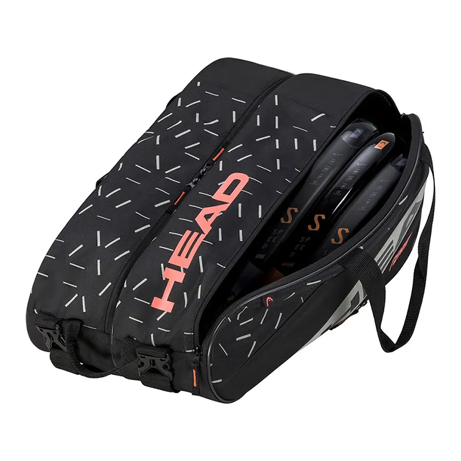 Сумка для падел Head Team L Black/Silver