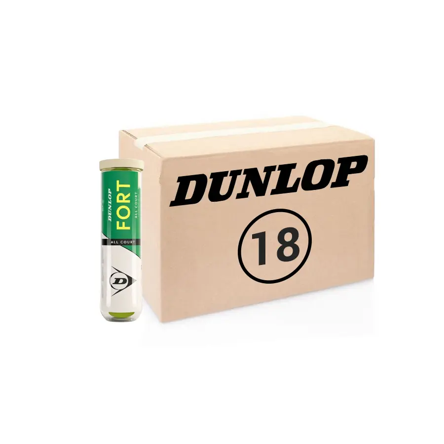 Теннисные мячи Dunlop Fort All Court 72 мяча (Пластиковая банка) (18 х 4)