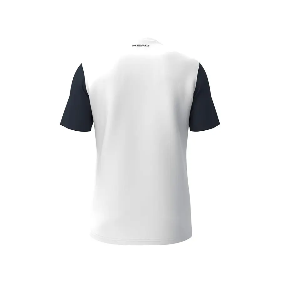 Юниорская футболка Head Club 25 Navy/White