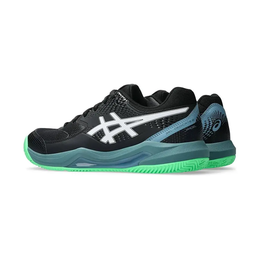 Кроссовки для падел Asics Gel-Dedicate 8 Black/Vital Green