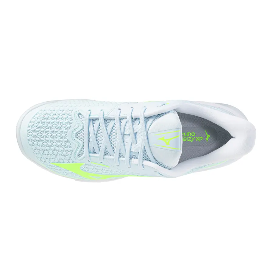 Теннисные кроссовки Mizuno Wave Exceed Tour 7 CC Ice Water/Lightning Yellow/White