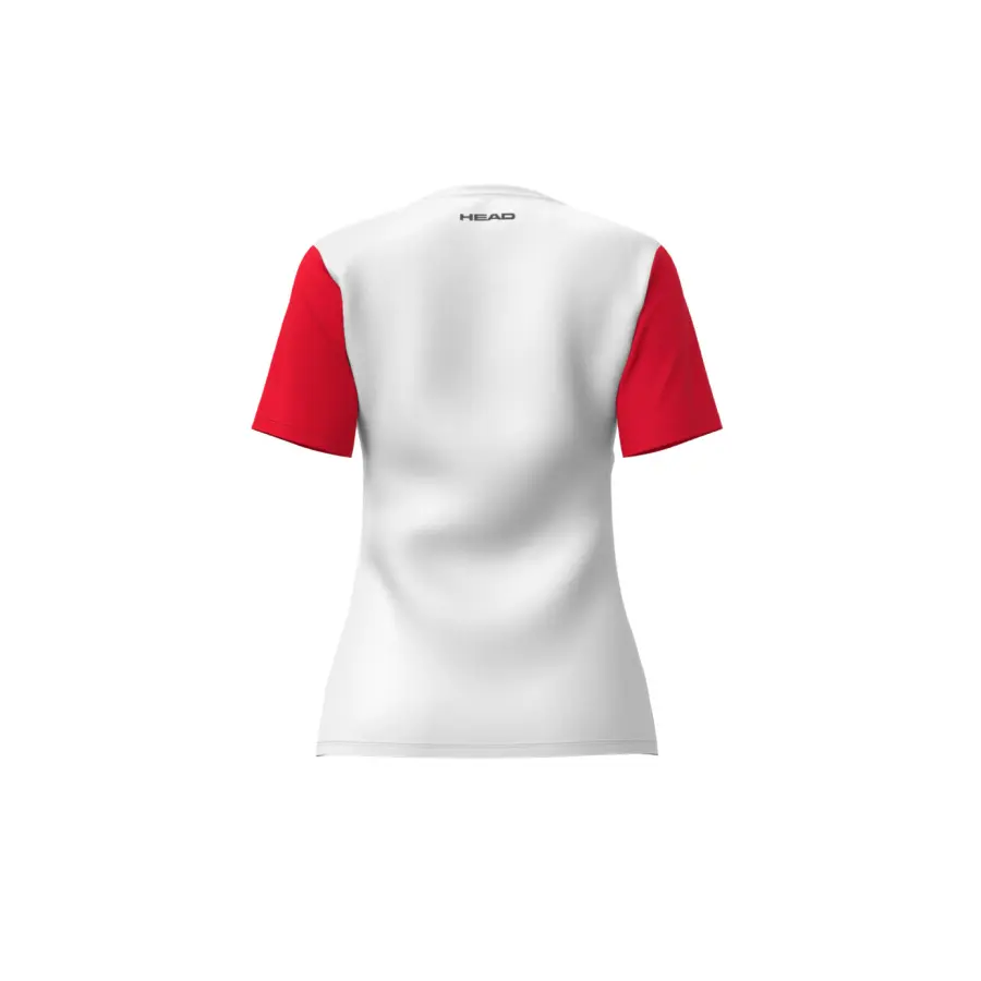 Юниорская футболка Head Club 25 Girls White/Red